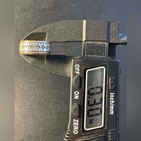 Clark & Coombs 10k GF & Sterling Band W/ Dbl Row Of Hearts 1930-50’s Vntg 6.5-7 - Picture 7 of 16